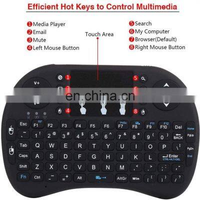 2.4GHz Mini Wireless Keyboard With Touchpad,QWERTY Keyboard,LED Backlit,Portable Keyboard Wireless for Laptop/PC/Tablets/Windows photo-3