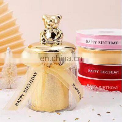 Low MOQ Wholesale Custom Single Double Face Satin Ribbon Printed Satin Sateen Ribbon With Logo photo-2