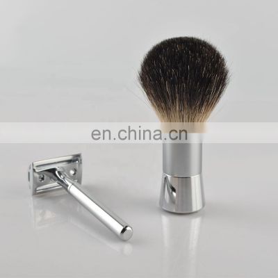 metal double edge straight metal  handle shaving barber safety razor set