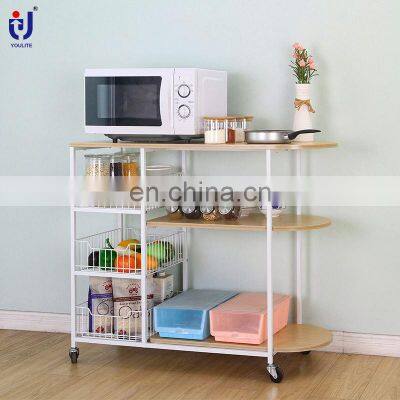 Best Price Cutting Board Wire Rolling Kitchen Island Cart