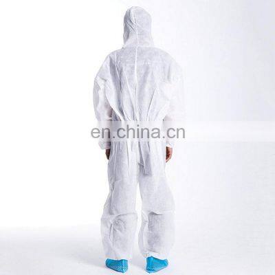 Cheap Disposable Polypropylene Chemical Suit Hooded Coverall for Industry and Clean Room photo-3