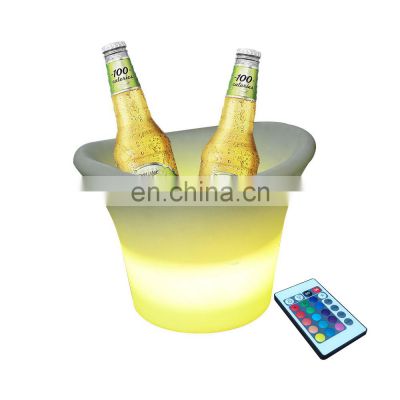 Rechargeable Light Up RGB Color Change Battery Control Drink Barware KTV Bars Wine Champagne Beer Cooler