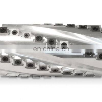 LIVTER 120mm 125mm Spiral Cutter Head for Wood Four Side Moulder Carbide Inserts Helical Cutter photo-4