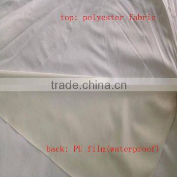 Microfiber breathable PUL waterproof fabric for mattress protector