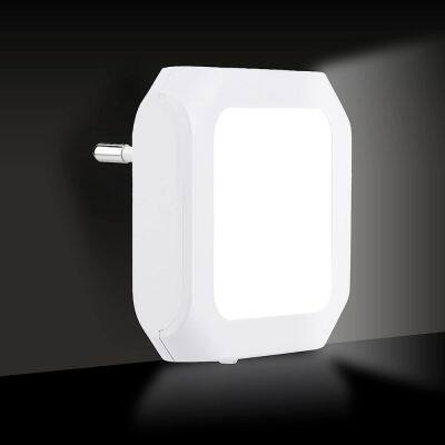 Square LED Smart Light Sensor Night Light Plug In Wall Lamp Kids Bed Room Bathroom Toilet Stairs Nightlight Lighting