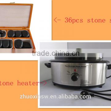 Top quality 6Q hot massage stone heater with massage stone set(CE,RoHS certification)