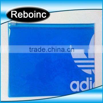 OEM logo printing pvc zipper bag for men packing stationery