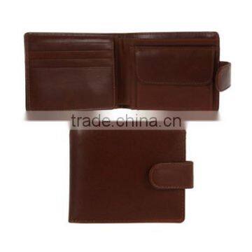 Pure leather wallet Luxuries Italian style tan color natural leather wallet Stylish bifold leather wallet