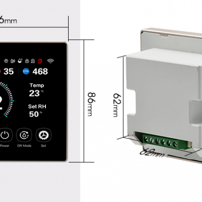 4 Inch LCD Color Screen Ventilation System Control Plus Dehumidification Control Smart Controller photo-3