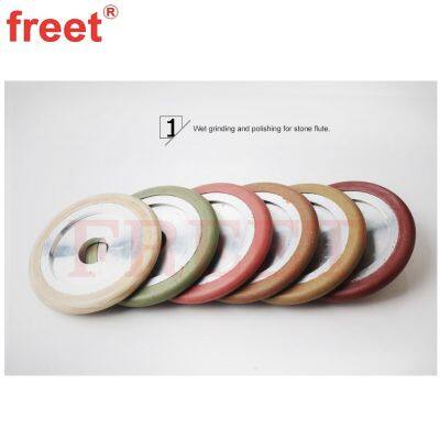 4 Inch Resin Fluting Wheels Wet for Flute Grinding Granite and Marble photo-2