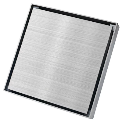 Modern Design 4 Inch Wholesale Invisible Square Stainless Steel Shower Floor Drain SUS 304 Tile Insert for Bathroom Waste