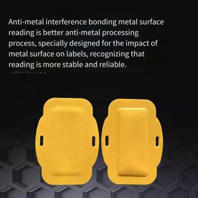 rfid flexible anti-metal electronic tag, passive chip, ultra-high frequency, curved surface, bendable radio frequency identification tag