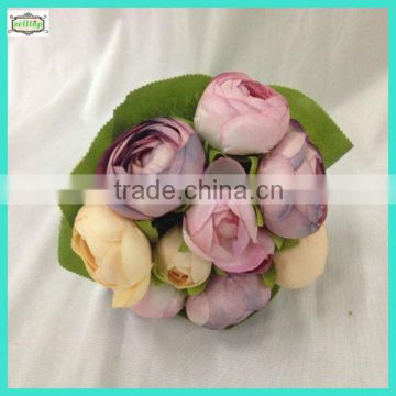 20cm 15heads mini fabric bride bouquet