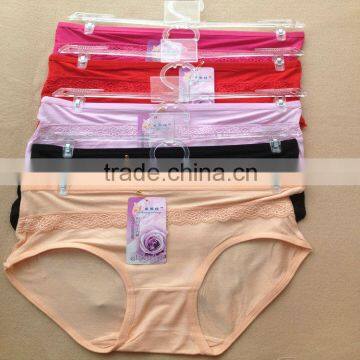 0.54USD High Quality Mixing Colors Cotton Material Large Size Fat Sexy Ladies Panties/Thongs (jlhnk207)