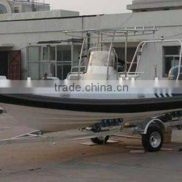 RIB680 Fiberglass Inflatable Boat Rigid Inflatable Boat RIB Inflatable Boat