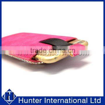 Bling PU Leather Pull up Pouch For Samsung Note4 photo-2