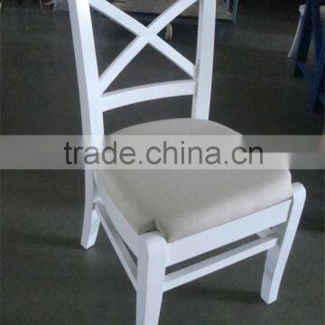 RCH-0802 Low Price White Comfy Fabric Dining Chairs