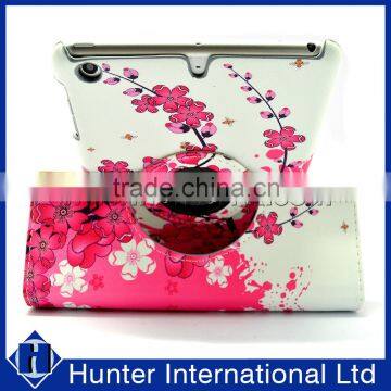 Pink Flower 360 Rotating Tablet Case For IPad Mini photo-2