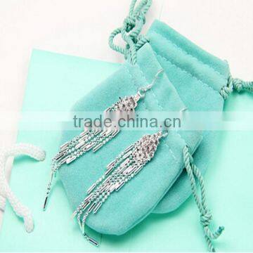 925 Sterling Sliver Diamond Long Tassel Earrings Women Fashion Jewelry photo-2