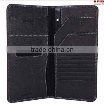 Genuine Leather Rfid Blocking travel Passport Wallet