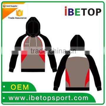 High Quality Plain Black Cheap Zipped Hoodie for Men