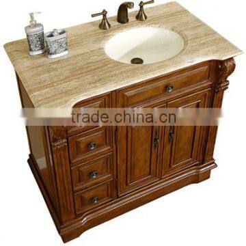 The latest design waterproof wooden bathroom vanity cabinet (YSG-125)