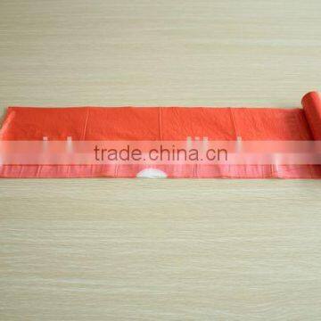 HDPE Red Color Garbage Bags Drawstring Type