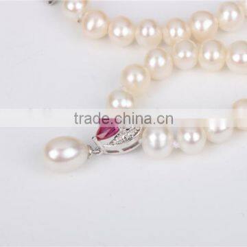 2016 Fashionable New Design Pearl Pendant Necklace for Wedding photo-4