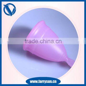2016 High quality silicone menstrual cycle cup Silicone feminine cup