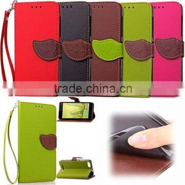 Leaf Leather Case for Wiko Lenny 3, for Wiko Lenny 3 TPU leather case