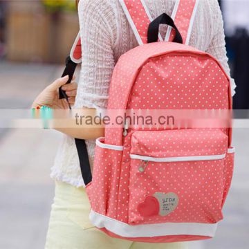 New designer high school girl backpack 2015 school bag