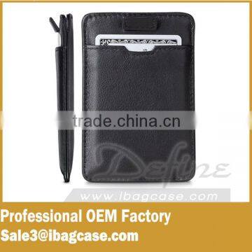 Leather RFID Wallet Card Sleeve Wallet With RFID Protector Holder photo-6