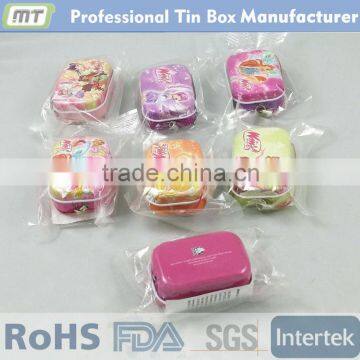 rectangular small tin box metal pill box, metal pill box