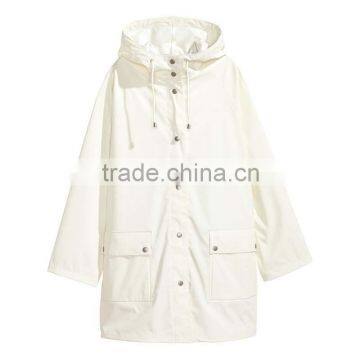 2016 Latest Women Drawstring Hood Raincoat HSC9464 photo-3