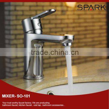 Hotel style chrome bathroom brass basin mixer faucet SO-101