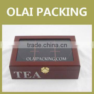 Luxury Variety Wooden Tea Chest Box With 30 Large Pyramid Real Leaf Tea Bags photo-5