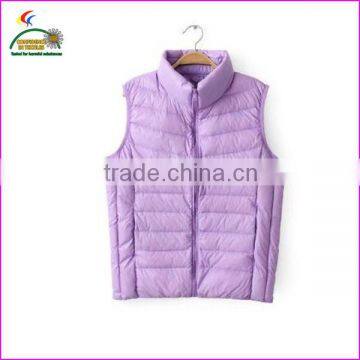 windproof duck down vest with pocket