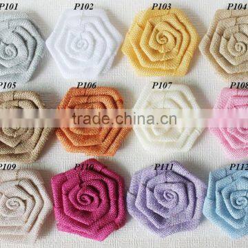 Low price Linen rose flower/in stock/very popular/top quality