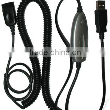 USB Quick Disconnect Cord for Call Center Headset