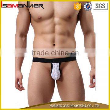 Sexy men's banana shape penis underwear sexy men t-back g-string