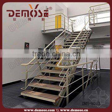 industrial metal modular staircase and wire staircase railing