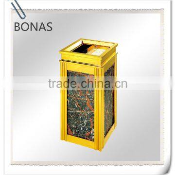 Decorative handmade dustbin with ashtray trash bin