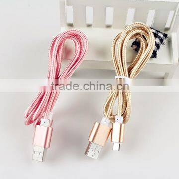 Charging And Date Transmission Braided Micro Usb Cable for Samsung android