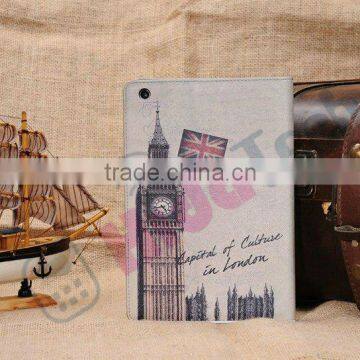 UK Big Ben Leather Case for iPad Mini,For iPad Mini Leather Case,Eiffel Tower/ Big Ben/ Triumphal Arch/Statue of Liberty