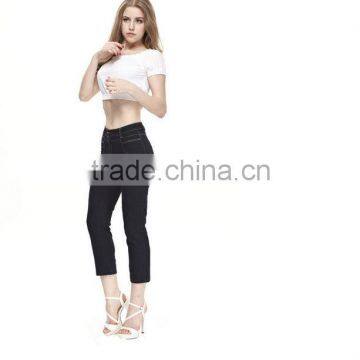 Stretchy Zippered Denim Skinnies sexy lady jeans pants womens black jeans latest design wholesale la idol jeans