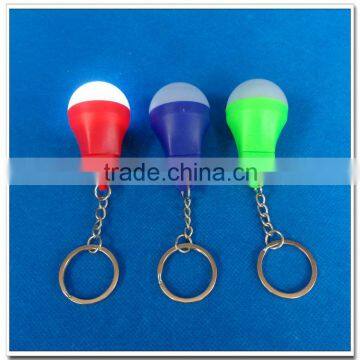 Mini bulb shape led keychain light