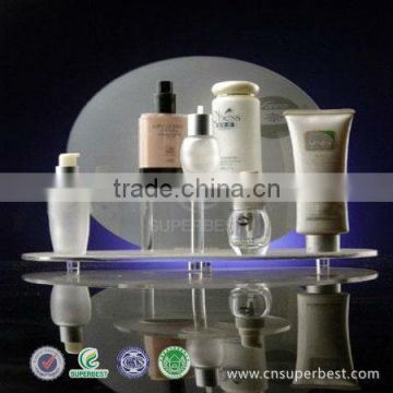 Acrylic cosmetic display for famous brand