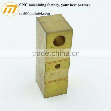 custom CNC machining brass terminal block