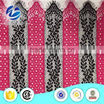 Hot Sell Cotton German Eyelash Lace Fabric By The Yard