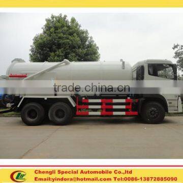 10 wheel foton 6x4 16000litre sewage suction truck